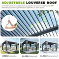 Louvered Pergola 10x10: view 2