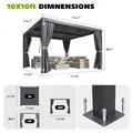 Louvered Pergola 10x10: view 5