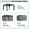 Louvered Pergola 10x12 (2): view 4