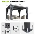 Louvered Pergola 10x12 (2): view 5