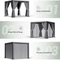 Louvered Pergola 10x12: view 4