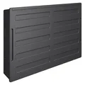 MELLCOM hard solid wood weatherproof outdoor TV enclosure with a mount for a 45 to 55 inch screen