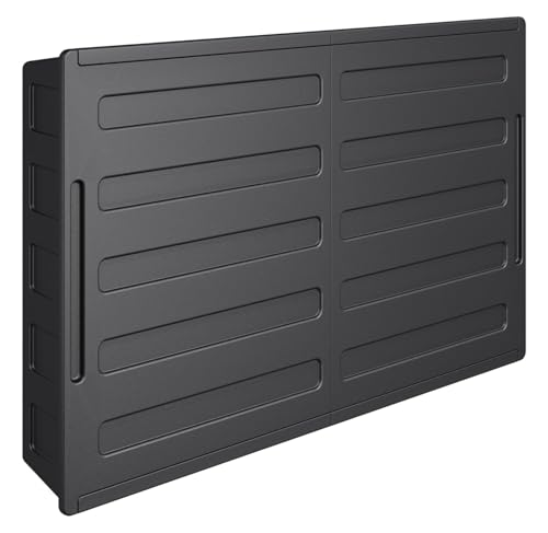 MELLCOM hard solid wood weatherproof outdoor TV enclosure with a mount for a 45 to 55 inch screen
